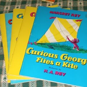 Lot Of 5 Curious George Paperback Books Childrens Stories Bedtime Reading